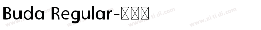 Buda Regular字体转换